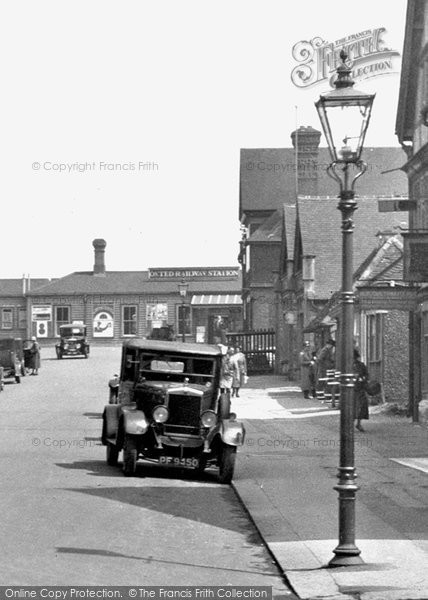 Photo of Oxted, Car In Station Road West 1932
