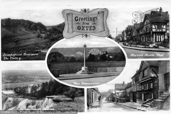 Photo of Oxted, Composite c.1900