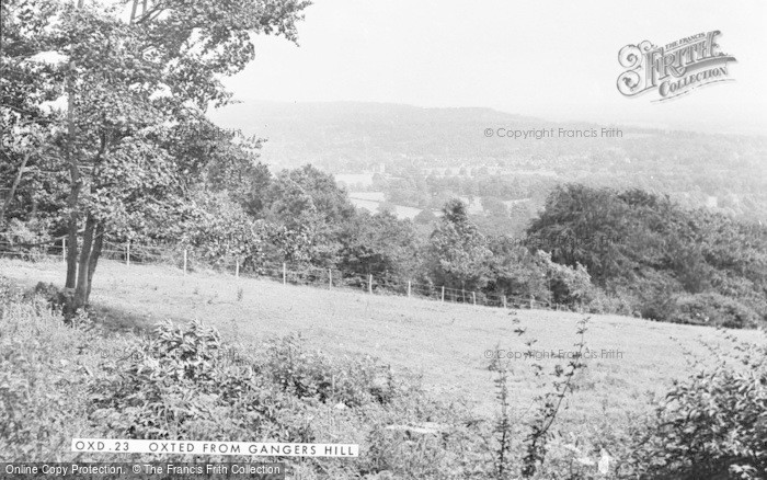Photo of Oxted, From Gangers Hill c.1955
