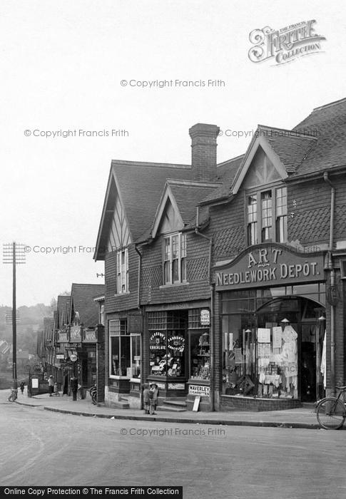 Photo of Oxted, Station Road Shops 1924