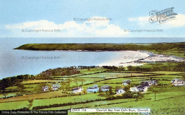Photo of Oxwich, Bay From Cefn Bryn c.1965