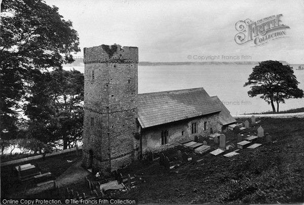 Photo of Oxwich, St Illtyd's Church 1910