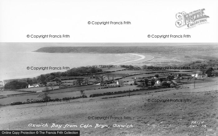Photo of Oxwich, The Bay From Cefn Bryn c.1965