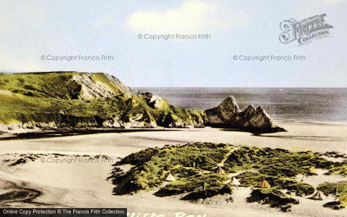 Photo of Oxwich, Three Cliffs Bay c.1960