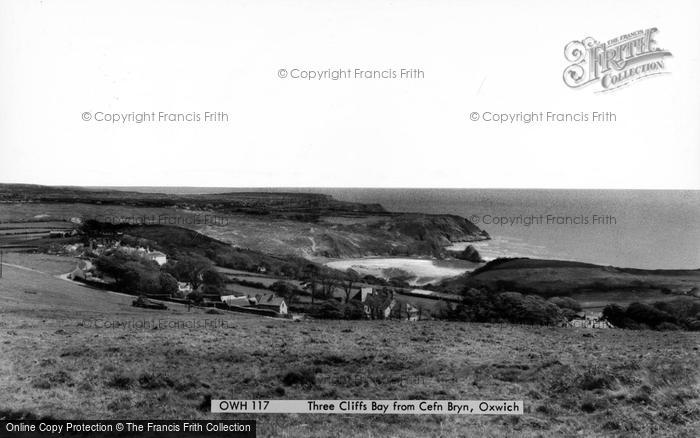 Photo of Oxwich, Three Cliffs From Cefn Bryn c.1965