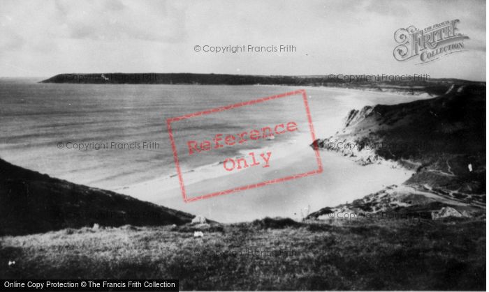 Photo of Oxwich, Tor Bay And The Point c.1965