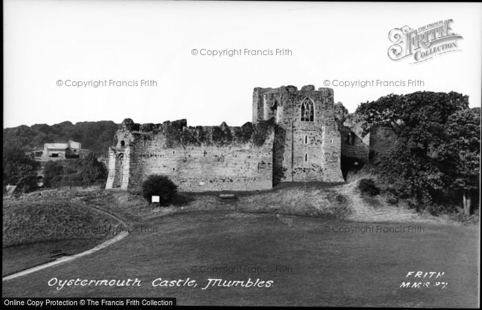 Photo of Oystermouth, Castle c.1960