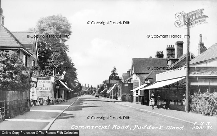 Photo of Paddock Wood, Commercial Road c.1955