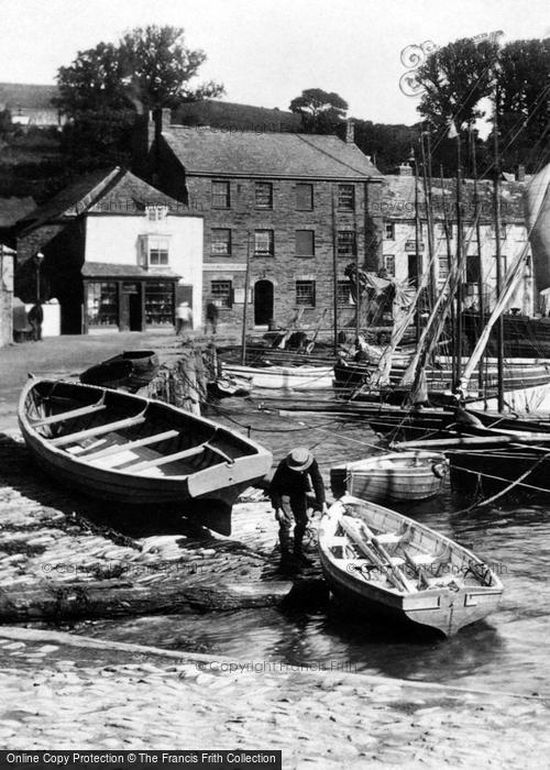 Photo of Padstow, Boatman In The Harbour 1901