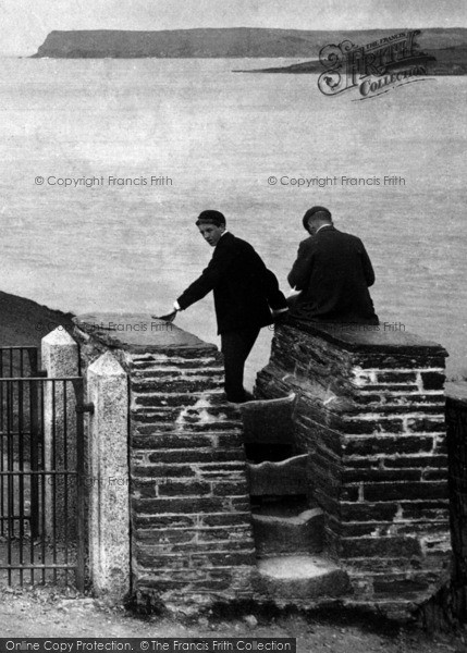 Photo of Padstow, Boys On Chapel Stile 1901