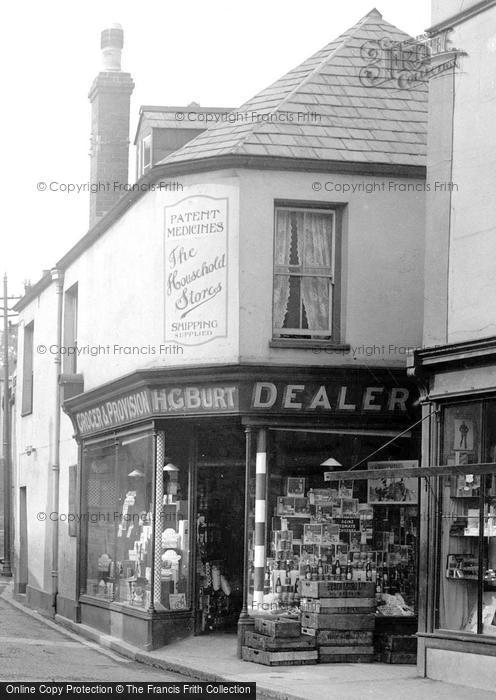 Photo of Padstow, H. G. Burt, Household Stores 1923