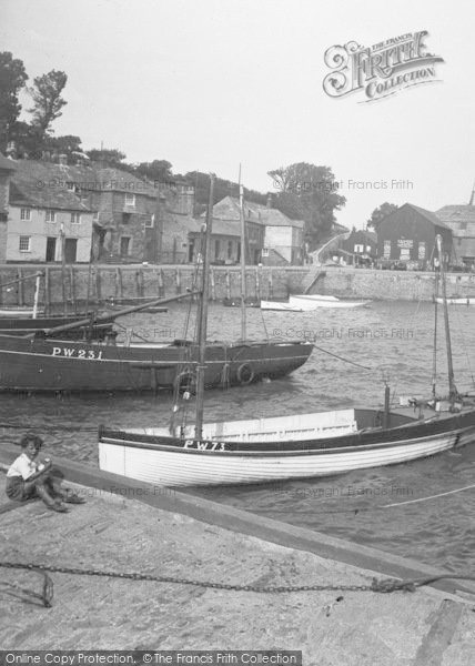 Photo of Padstow, Snack Time At The Quay 1935