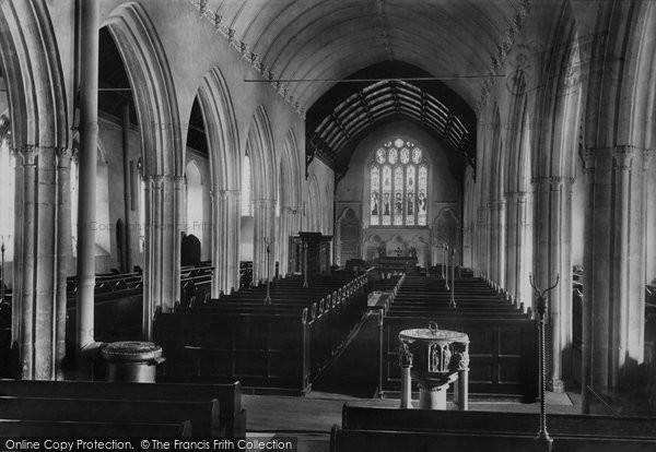 Photo of Padstow, St Petroc's Church, The Interior 1888
