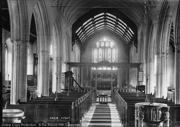 Photo of Padstow, The Church Interior 1894