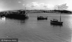 The Ferry And Harbour Entrance c.1960, Padstow