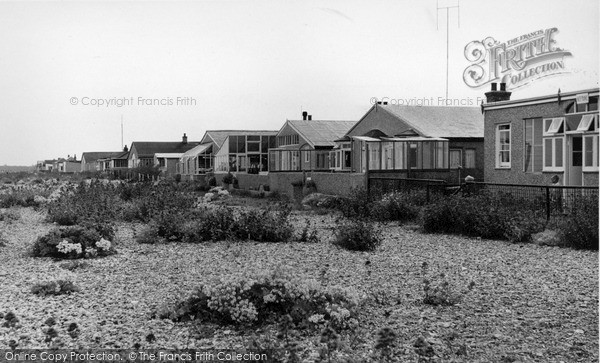 Photo of Pagham, The Bungalows, West Front Road c.1955