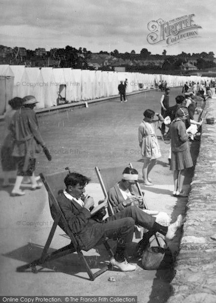 Photo of Paignton, At Leisure On Preston Promenade 1922