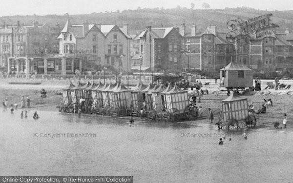 Photo of Paignton, Bathing Machines 1896