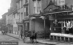 Butchers' Shop In Church Street 1912, Paignton
