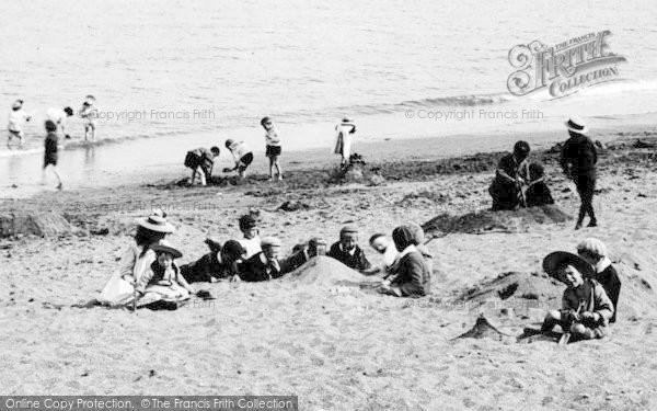 Photo of Paignton, Children On The Sands 1896