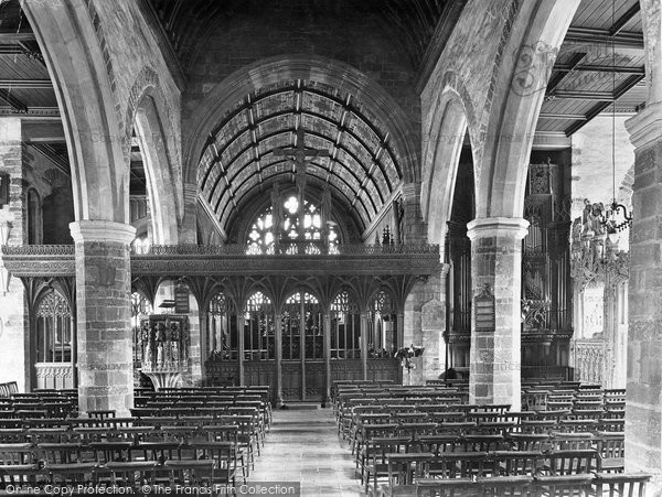 Photo of Paignton, Church Interior 1925