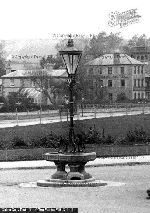 Photo of Paignton, Esplanade, Lamp Post 1894