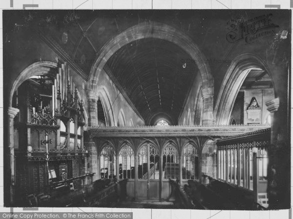 Photo of Paignton, Par Church Interior 1907