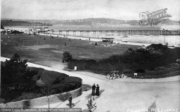 Photo of Paignton, Pier And Lawns 1907