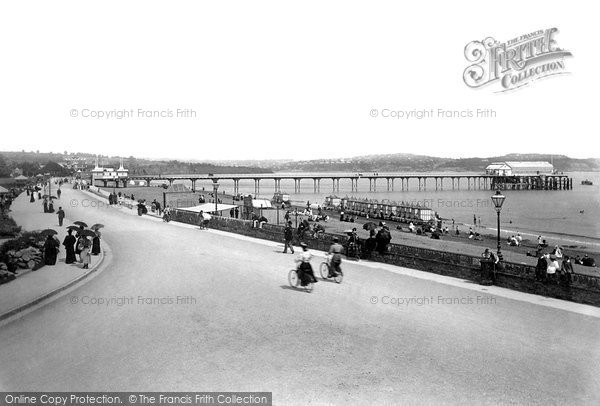Photo of Paignton, Pier And Sands From The Esplanade 1896