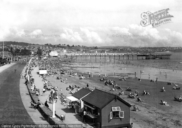 Photo of Paignton, Sands And Pier c.1955