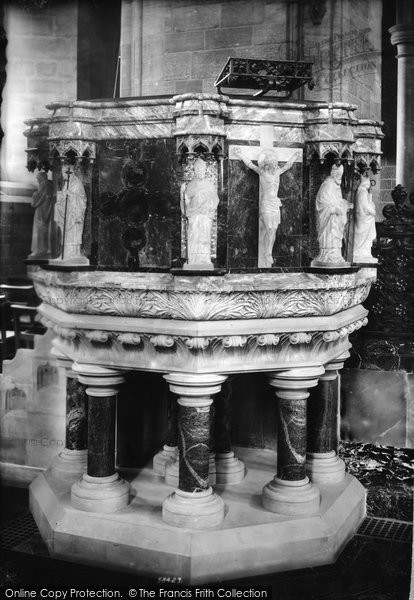 Photo of Paignton, St Andrew's Church Font 1907