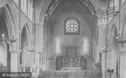 St Andrew's Church Interior 1899, Paignton