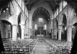 St Andrew's Church Interior 1906, Paignton