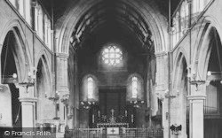 St Andrew's Church Interior 1907, Paignton