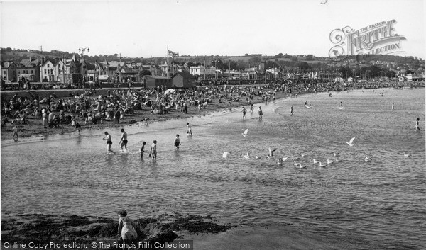 Photo of Paignton, The Beach c.1955