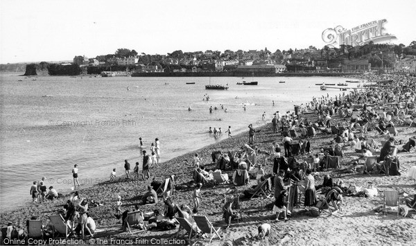Photo of Paignton, The Beach From The Pier c.1955