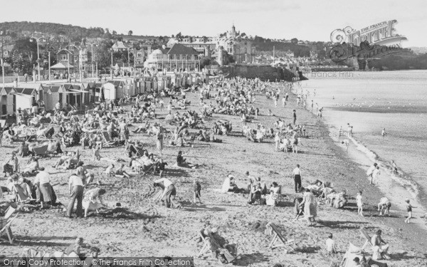 Photo of Paignton, The Beach From The Pier c.1955