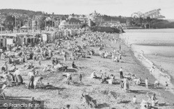 The Beach From The Pier c.1955, Paignton