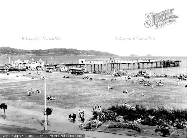 Photo of Paignton, The Green And Pier c.1955