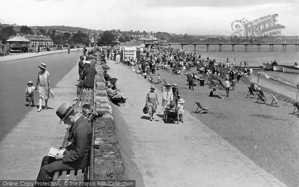 Photo of Paignton, The Promenade 1928