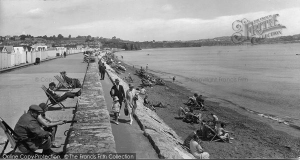 Photo of Paignton, The Promenade 1928