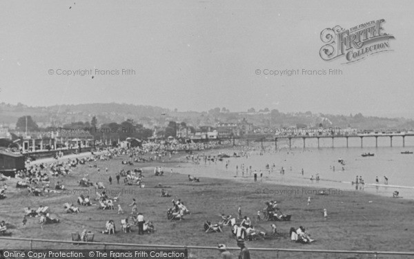 Photo of Paignton, The Sands c.1955