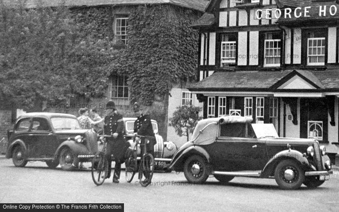 Photo of Pangbourne, Policemen And A Hillman Minx Car c.1955