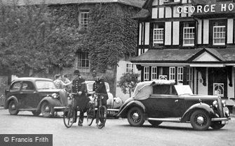 Pangbourne, Policemen and a Hillman Minx Car c1955