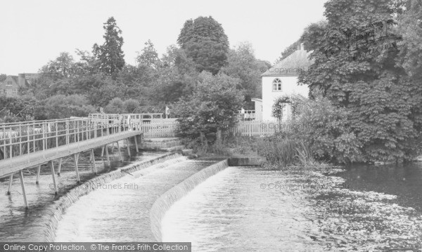 Photo of Pangbourne, The Weir Pool c.1960