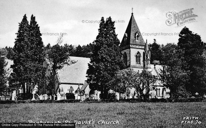 Photo of Pantasaph, St David's Church c.1950
