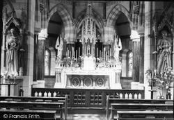 The Sanctuary, St Clare's Convent Chapel c.1950, Pantasaph