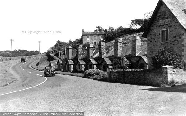 Photo of Par, Old Houses At Polmear c.1955
