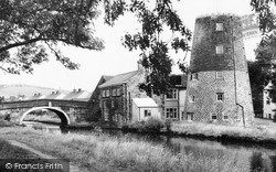 Leeds And Liverpool Canal And Old Windmill c.1960, Parbold