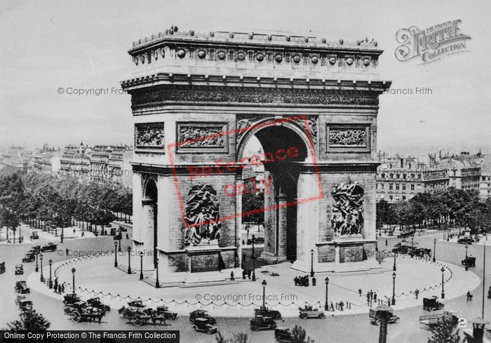 Photo of Paris, Arc De Triomphe c.1920